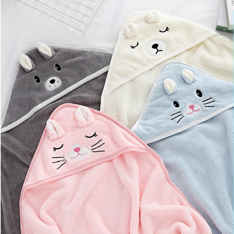 Toddler Bathrobe Infant Bath Towel Boy Girl Blankets - material close-up