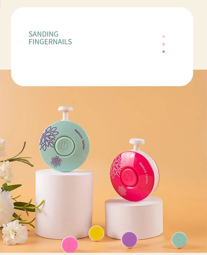 Electric Baby Nail Trimmer Kid Nail Polisher Tool