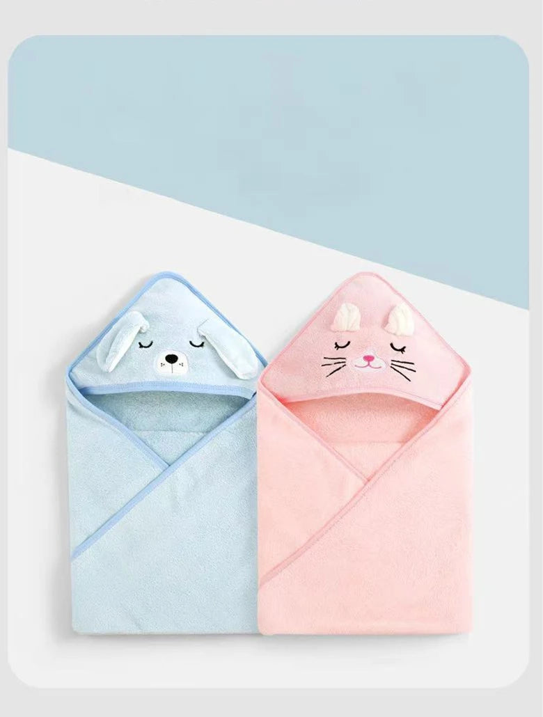 Toddler Bathrobe Infant Bath Towel Boy Girl Blankets - top-down view
