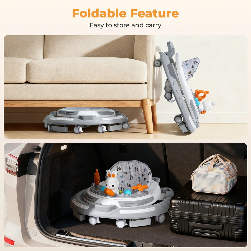 Safety-Enhanced 4-In-1 Grow-With-Me Baby Walker Play - detail view