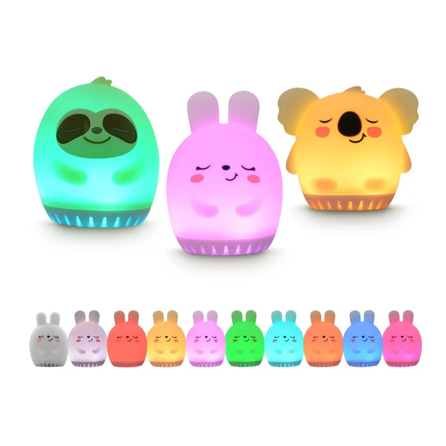 Mini Cute Rabbit White Noise Machine LED Night Light 20 - detail view