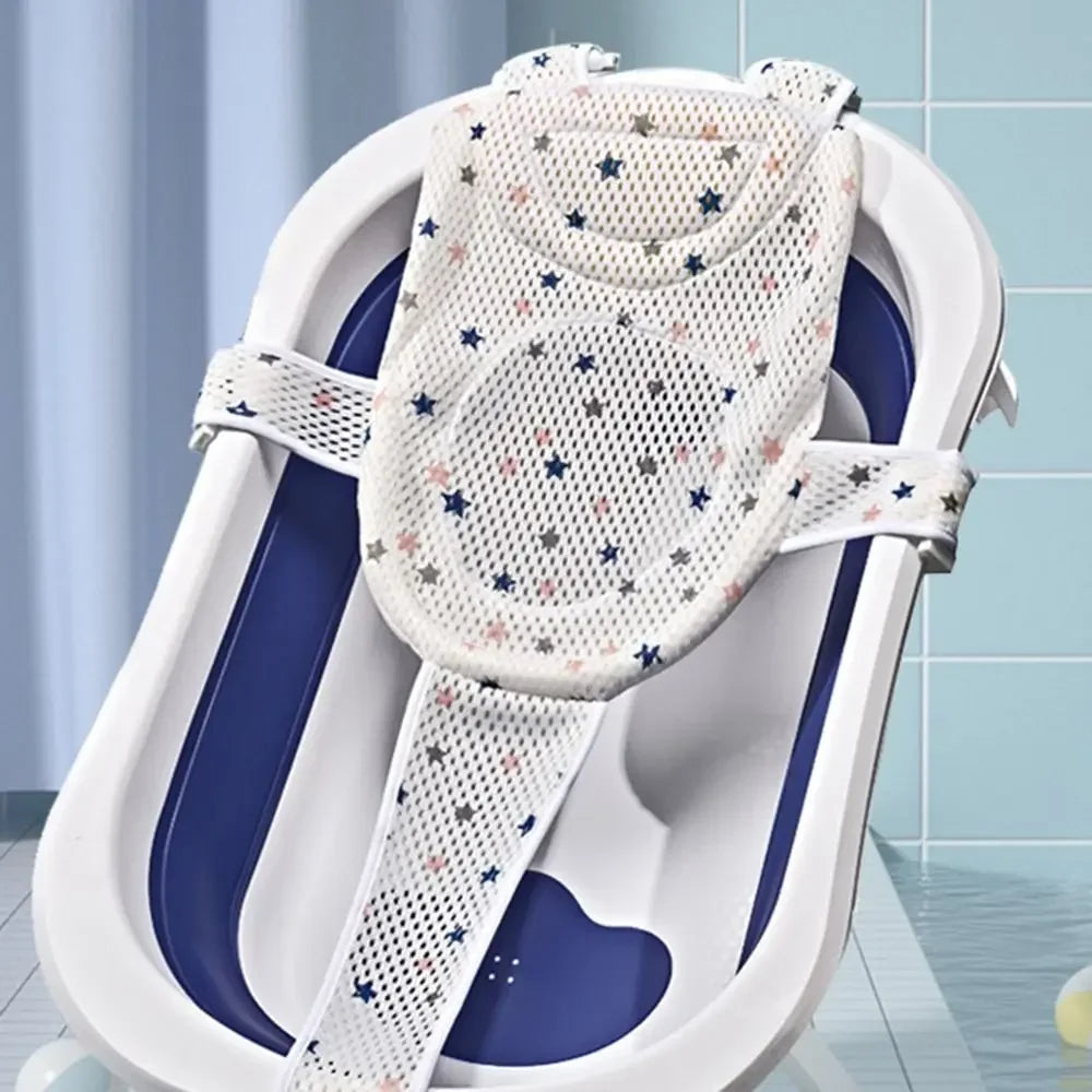 Cross-shaped Newborn Baby Bath Cushion Adjustable