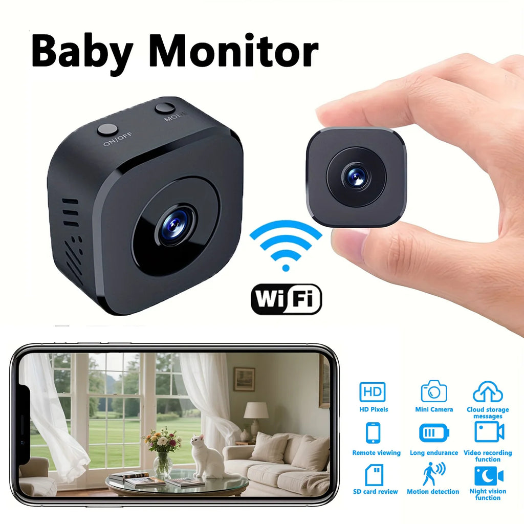 1080P HD Mini WiFi Camera Indoor Safety Security - front view