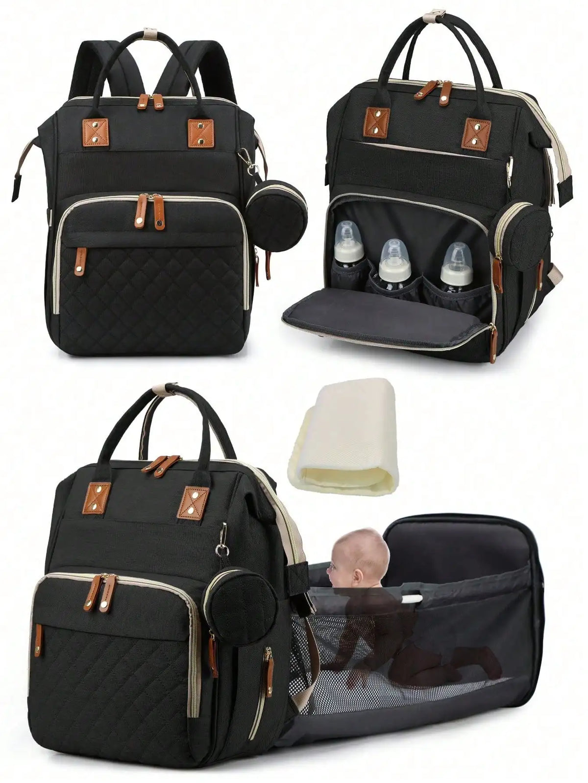 1pc Baby Diaper Bag Backpack