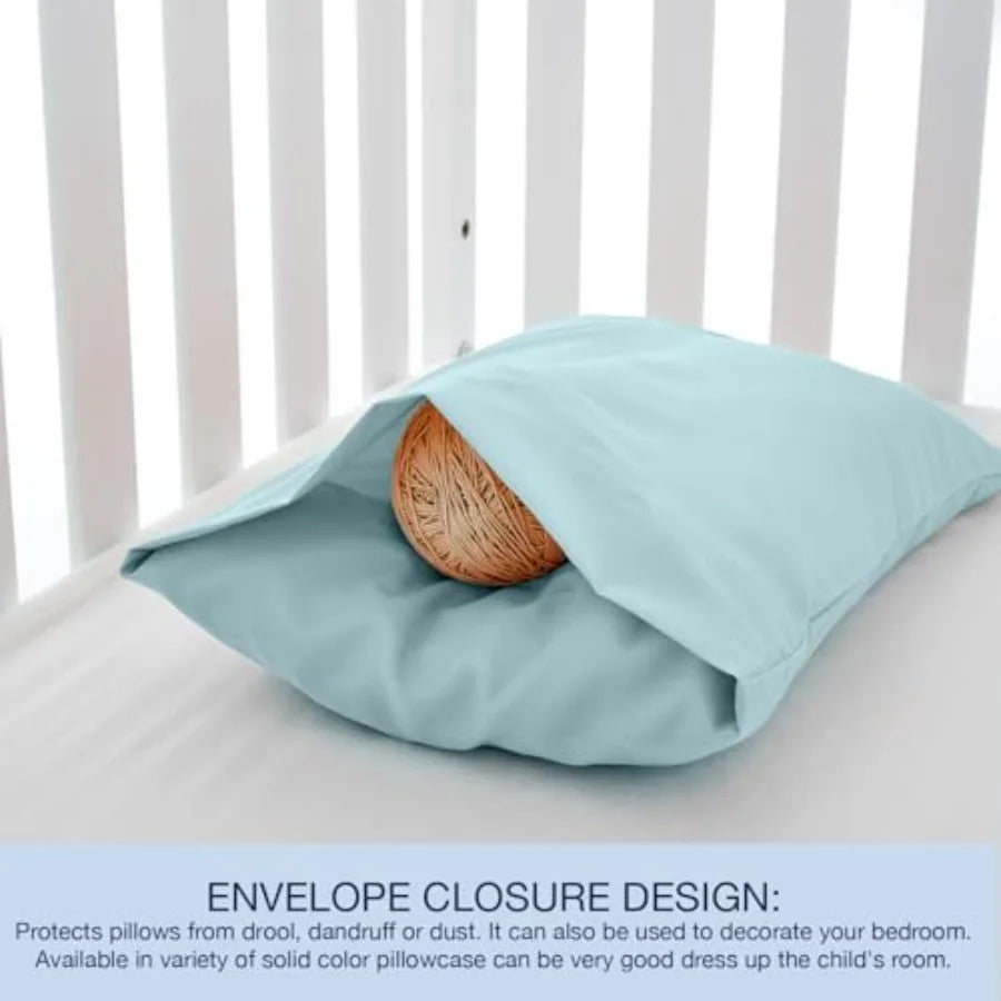 Toddler Pillowcases 13x18 Travel Pillow Case Set of 2 - feature close-up
