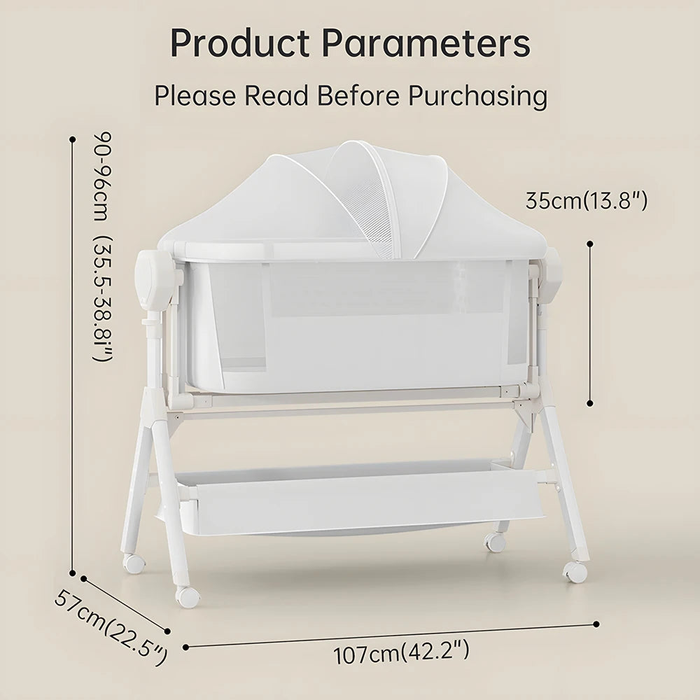 Automatic Rocking Bassinet Newborn Bedside Sleeper - detail view