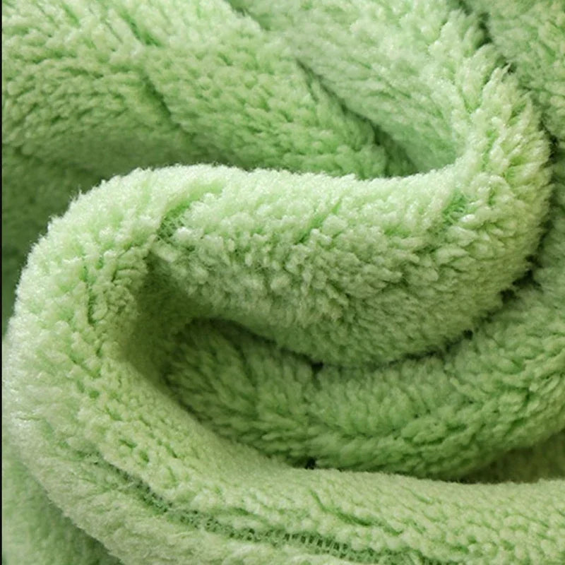5pcs Set Baby Towel Coral Velvet Newborn Square Face - feature close-up