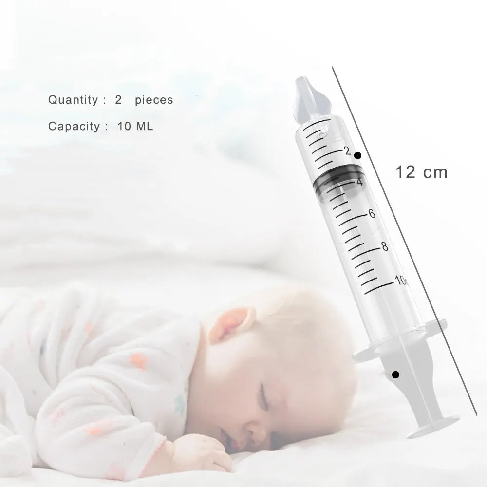 Baby Nose Cleaner 2Pcs Nasal Washer Needle Tube Washer - packaging view