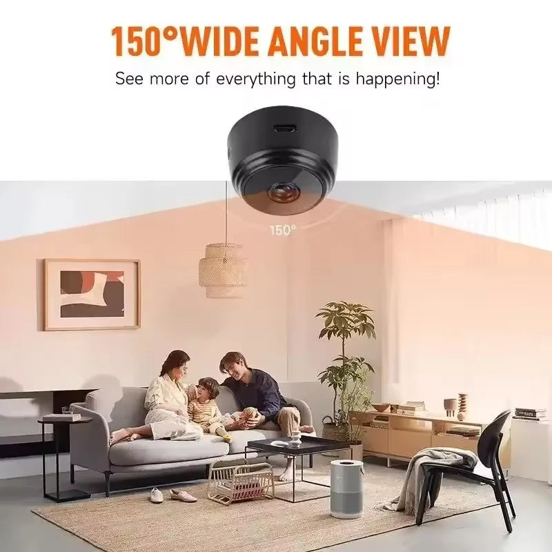 1080P HD Mini WiFi Camera Baby Monitor Indoor Safety - packaging view