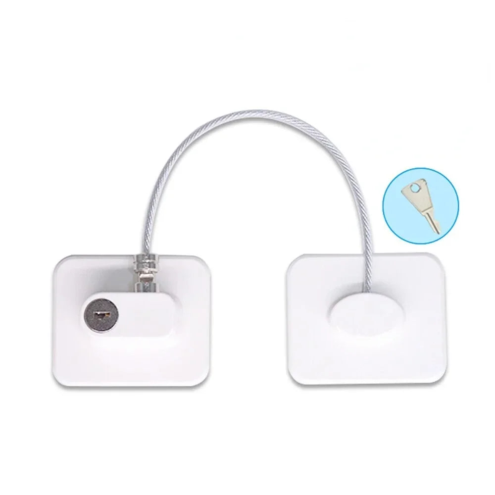2 4 6Pcs Fridge Cabinet Locks Kids Keys Self Adhesive