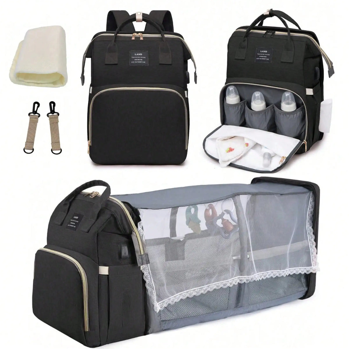 Multifunctional waterproof large-capacity diaper