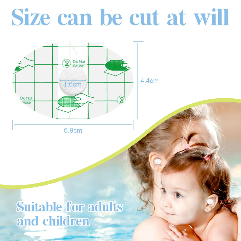60Pcs Baby Shower Ear Stickers Newborn Baby Shower - set overview