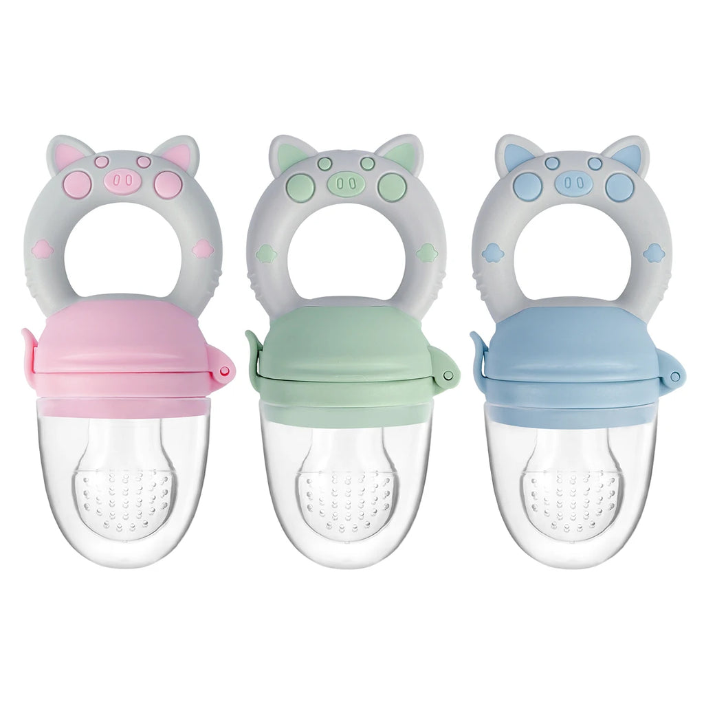 4pcs set Silicone Fruit Vegetable Feeder Infants