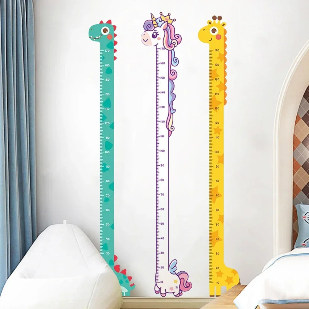 180cm Whimsical Animal Growth Chart Wall Decals: Unicorn - lifestyle in-use