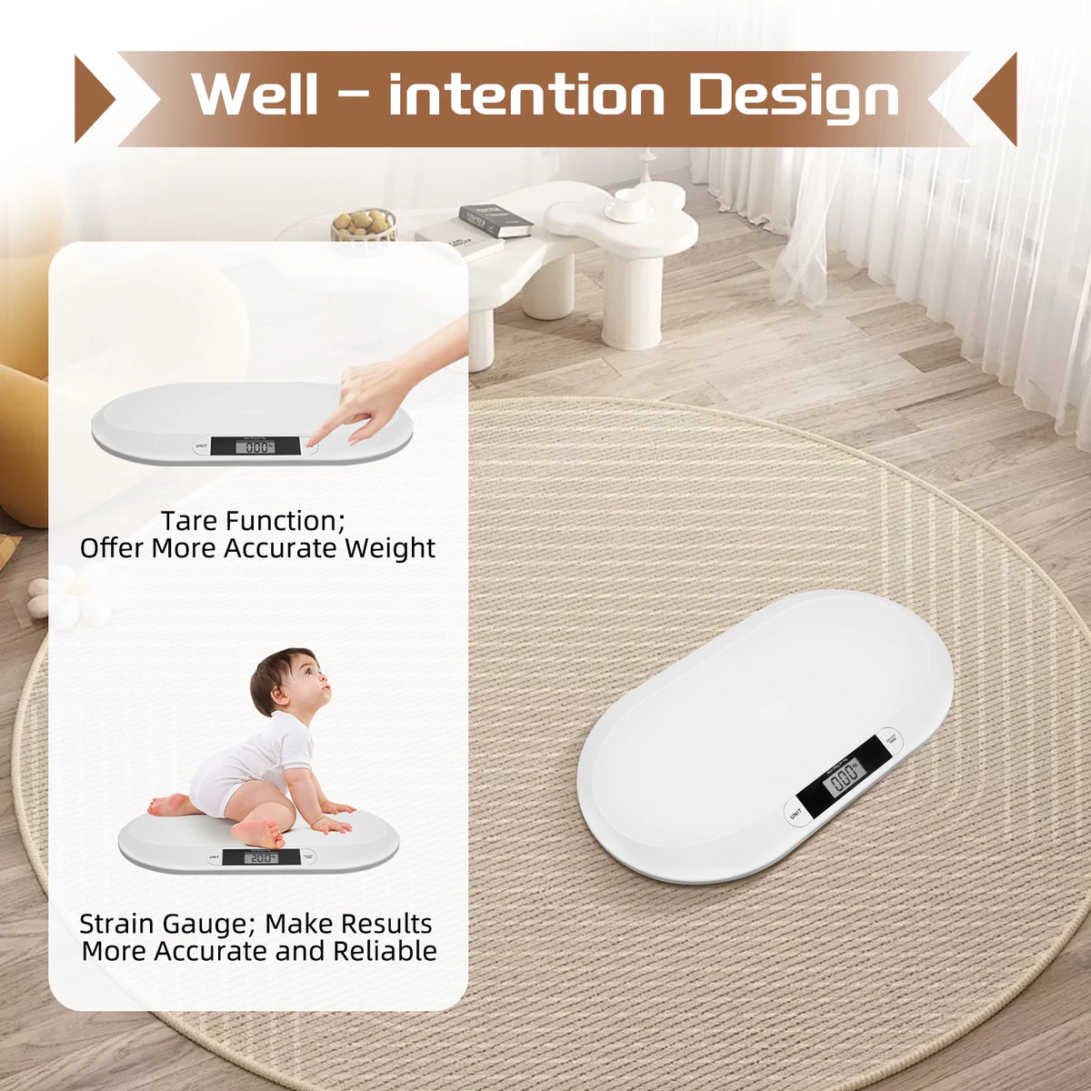 Digital Baby Scale – 44lb Capacity - lifestyle in-use