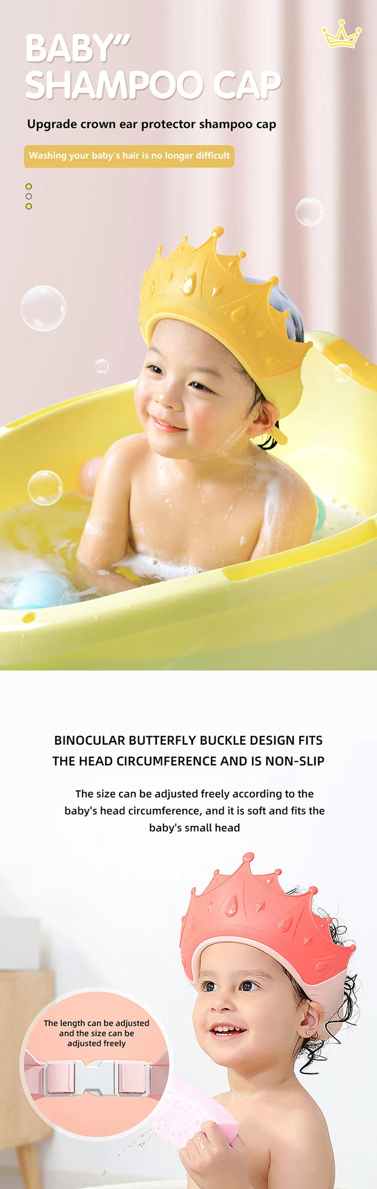 Baby shampoo products ear protection silicone shampoo - detail view
