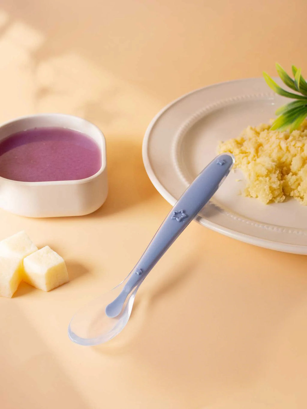 9 Colors Baby Silicone Spoon Learning Spoon Star