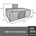 IMBABY Baby Playpen Gray Baby Activity Fence Large Baby