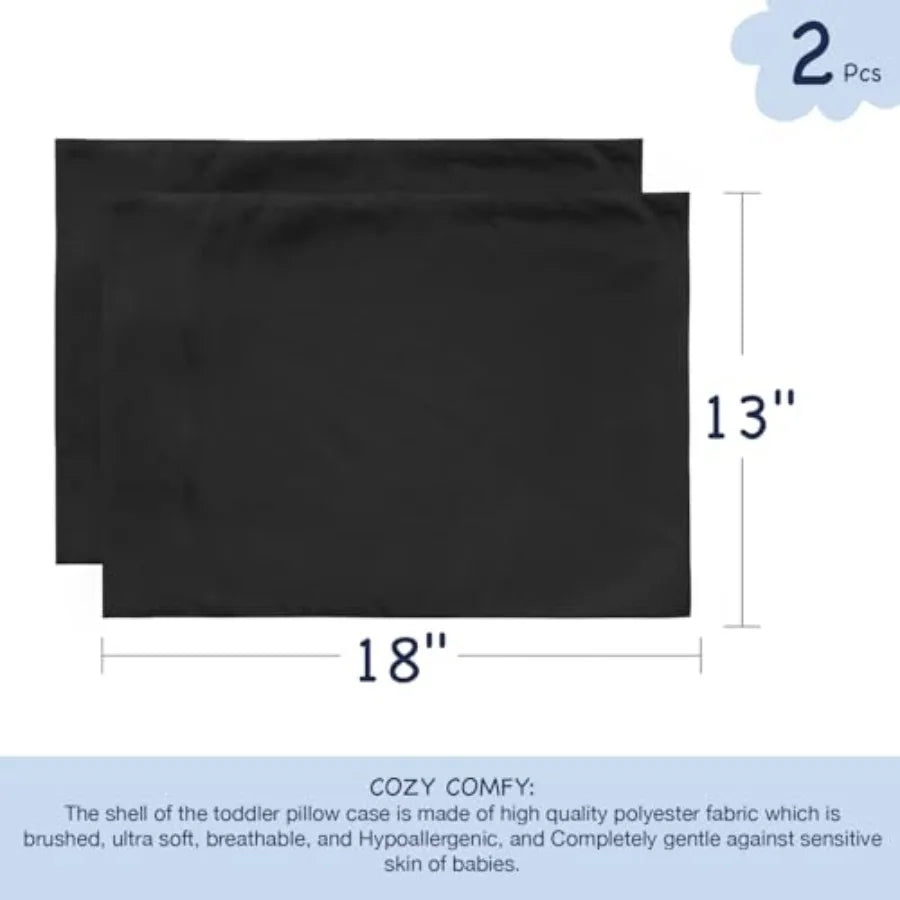 Toddler Pillowcases 13x18 Travel Pillow Case Set of 2, 2 Pack - set overview
