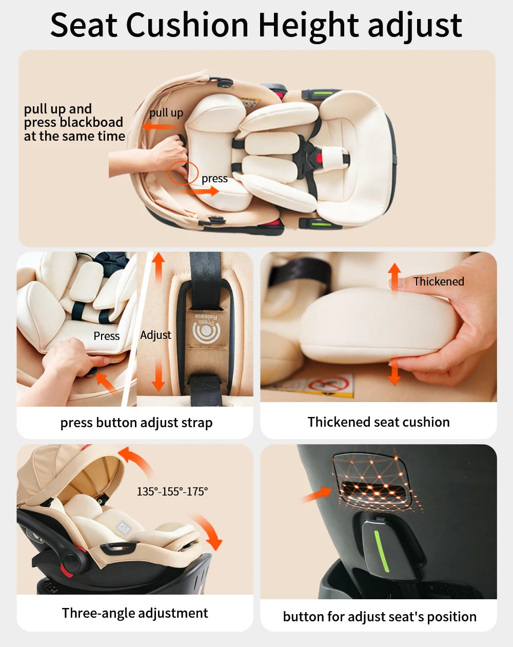 Baby Stroller Combo Car Seat Infant Pushchair Carry Cot - top-down view