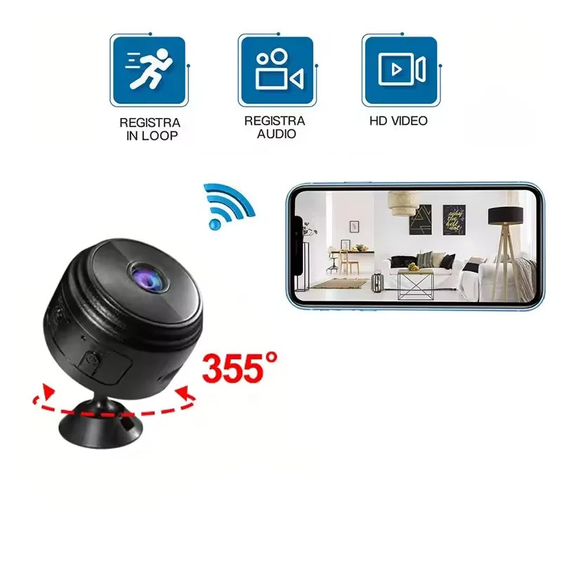 1080P HD Mini WiFi Camera Baby Monitor Indoor Safety - material close-up