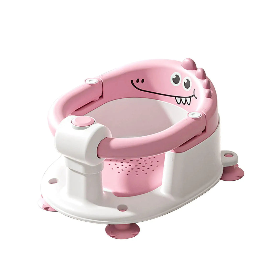 Baby Bath Seat with Non-Slip Suction Cups & Soft Cushion - side angle