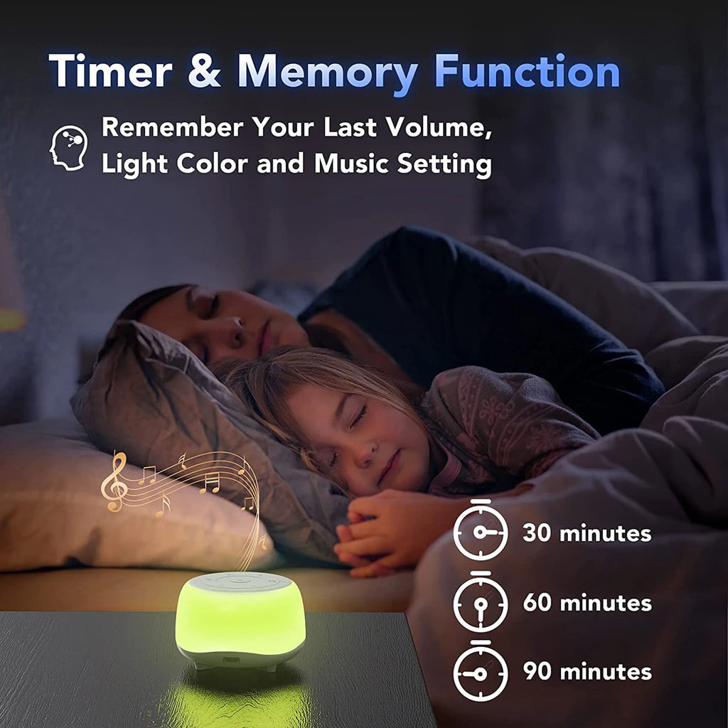 Desktop White Noise Machine Sleep Sound Machine - side angle