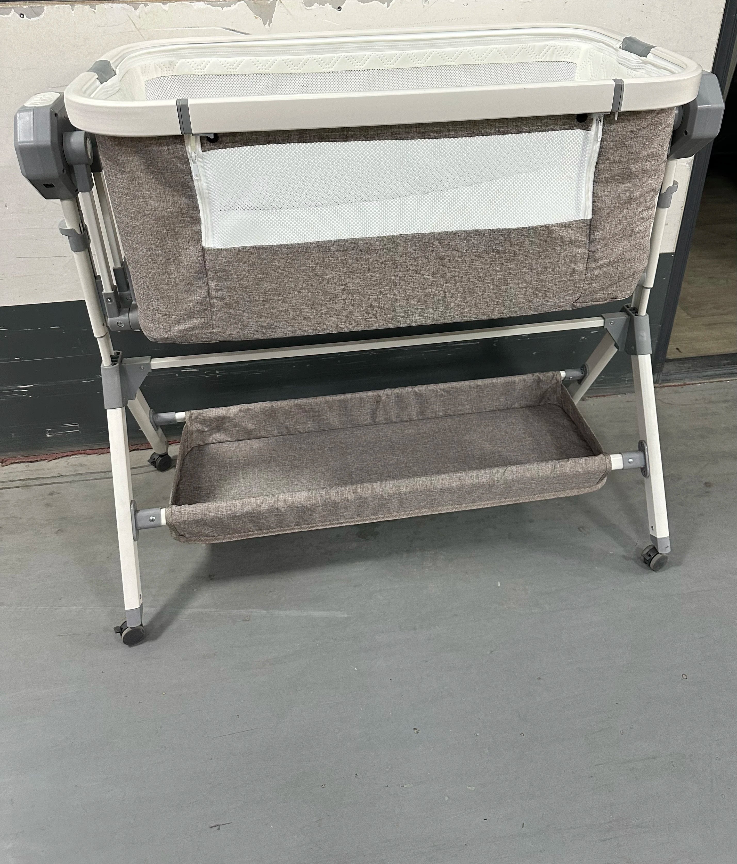 Bassinet for Baby Electric Rocking Cribs - side angle