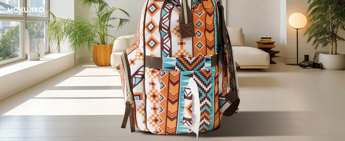 Wrangler style unisex diaper backpack spacious baby bag