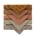 5pcs Set Square Cotton Baby Face Towel Handkerchief