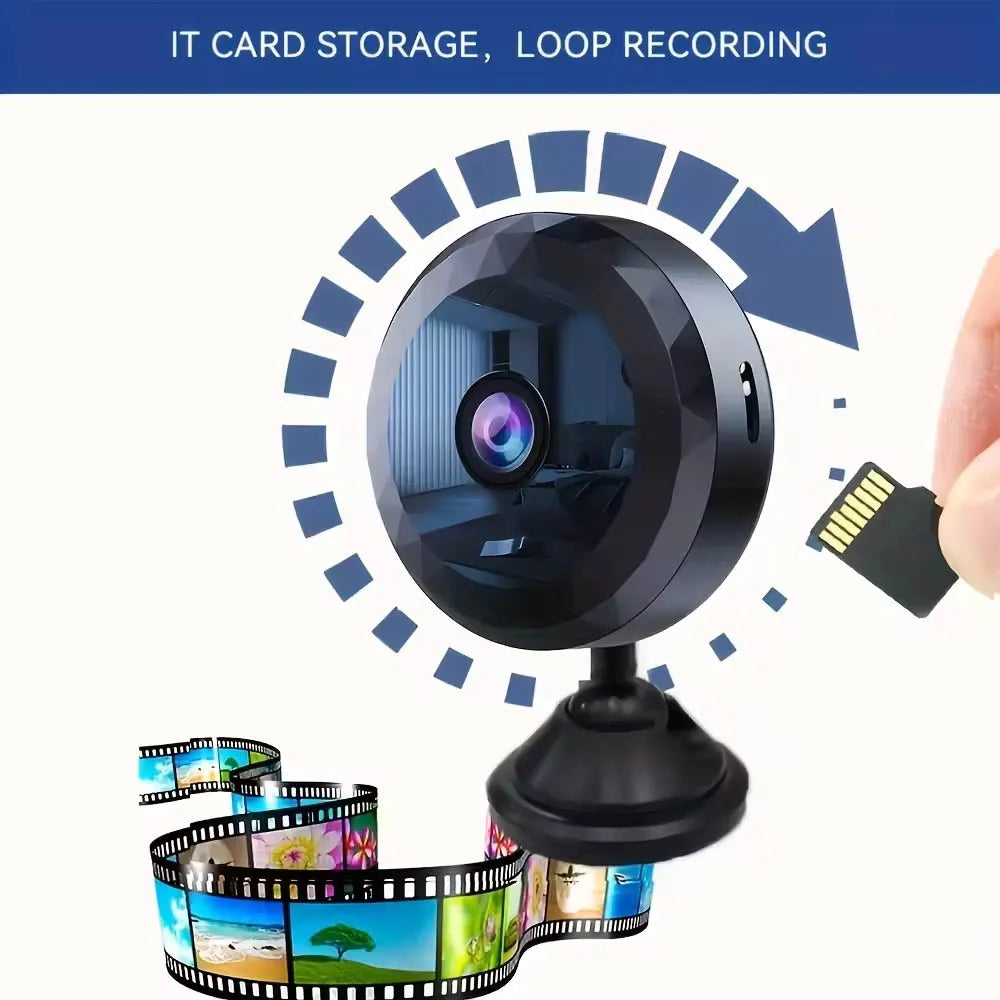 1080P HD Mini WiFi Camera Baby Monitor Indoor Safety - detail view