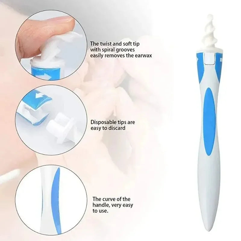 Ear Wax Remover Tool Ear Cleaner Soft Silicone 16 - top-down view