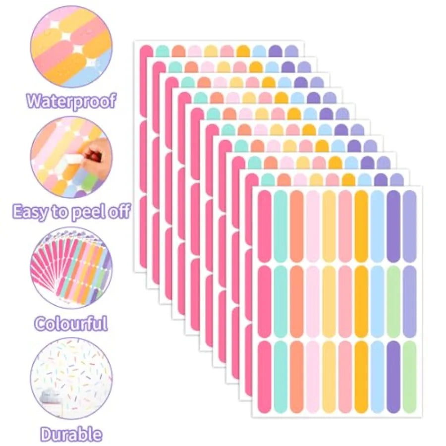 300 Pcs Confetti Wall Decals Peel Stick Sprinkle Vinyl - lifestyle in-use