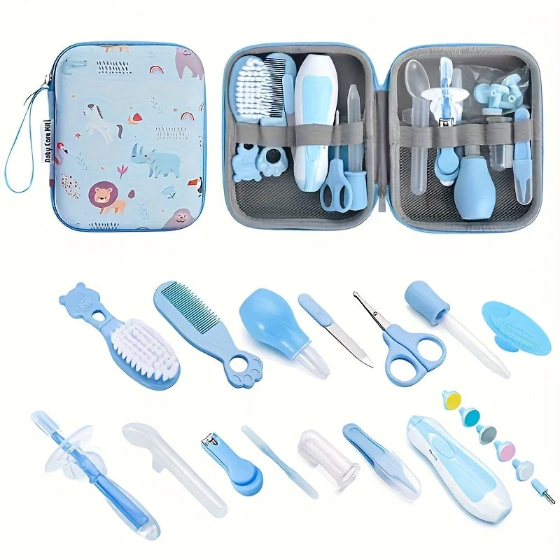 14pcs Healthcare Kit Portable Case Comprehensive Health - top-down view