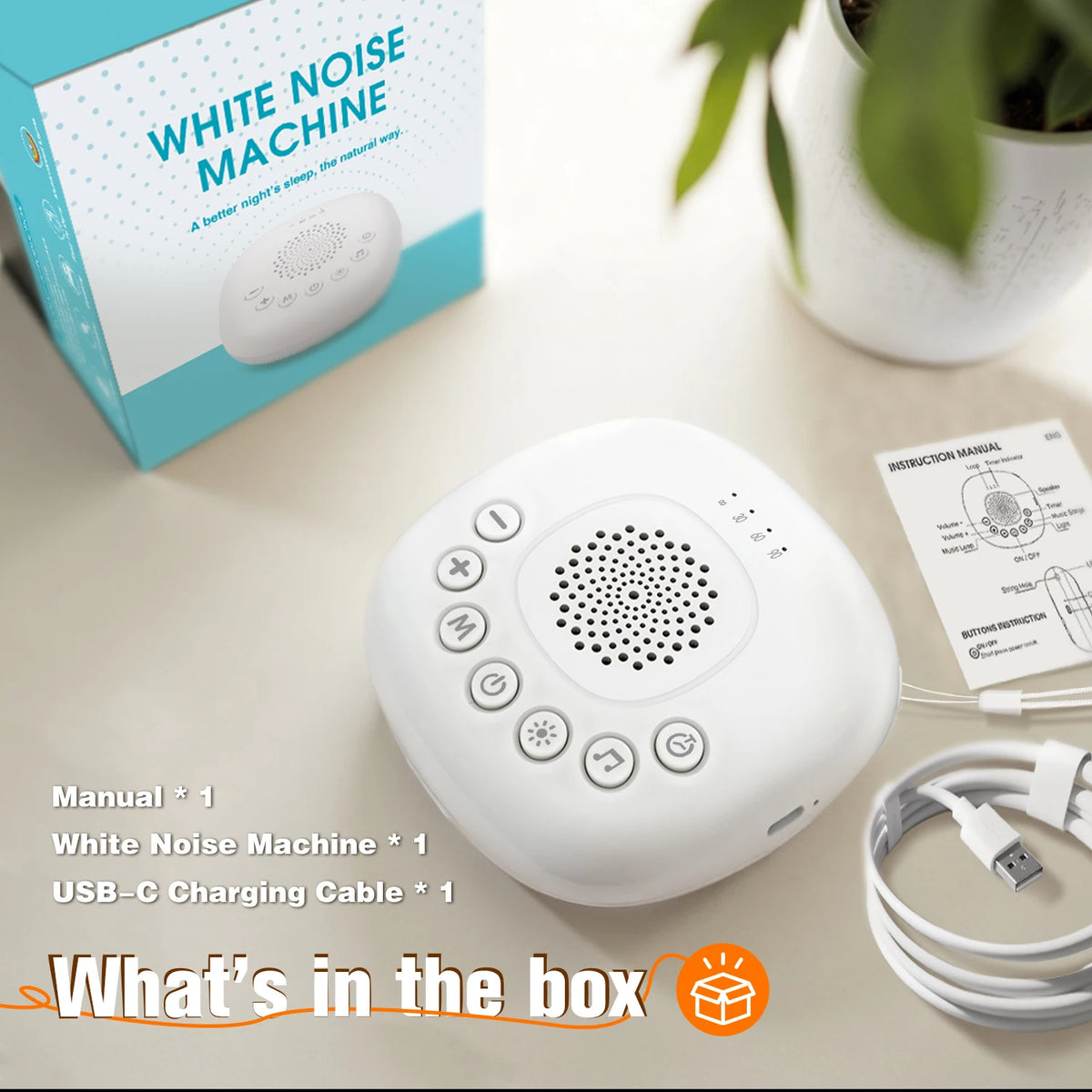White Noise Sound Machine 24 Soothing Sounds Sleep Aid