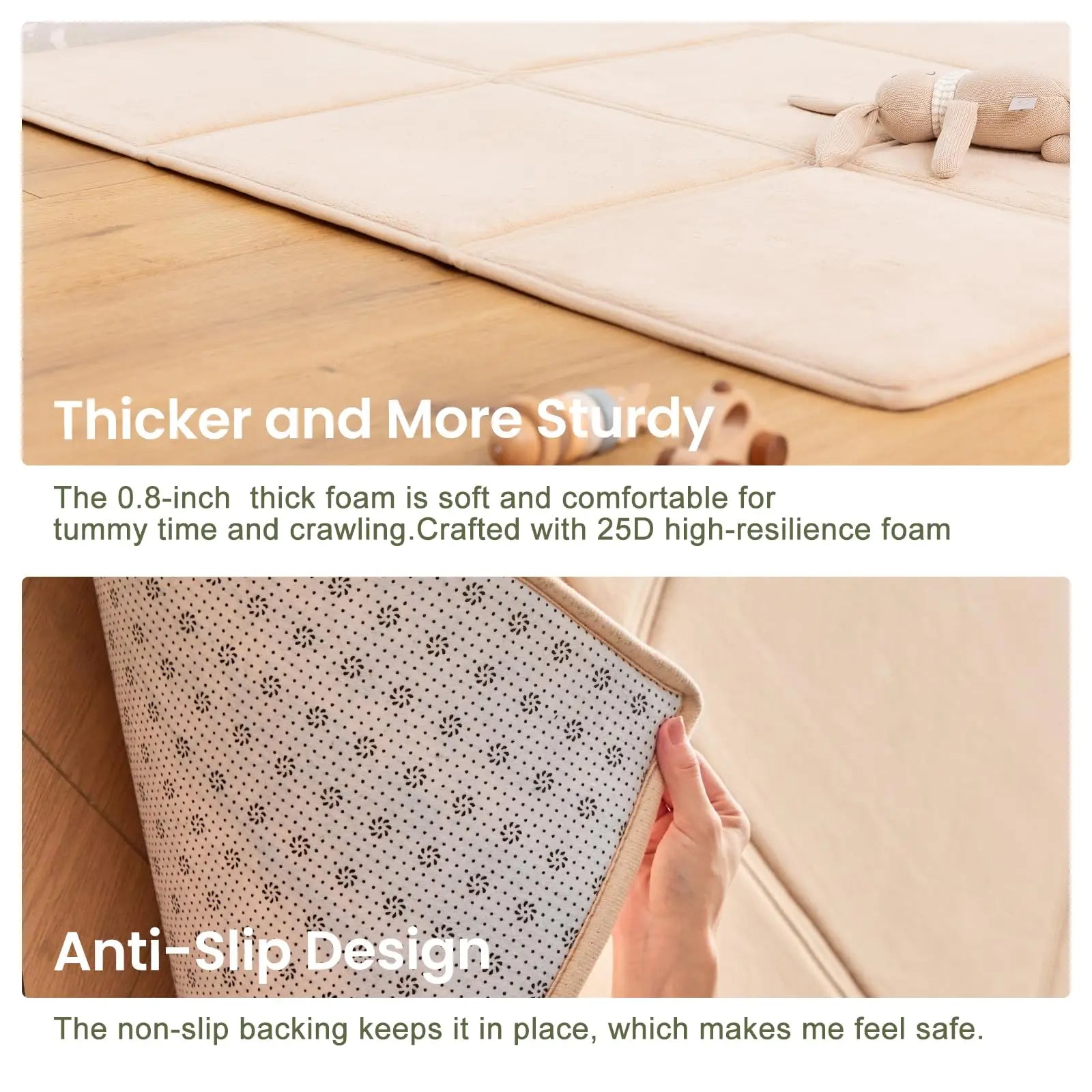Goyuu Foldable Baby Play Mat - feature close-up