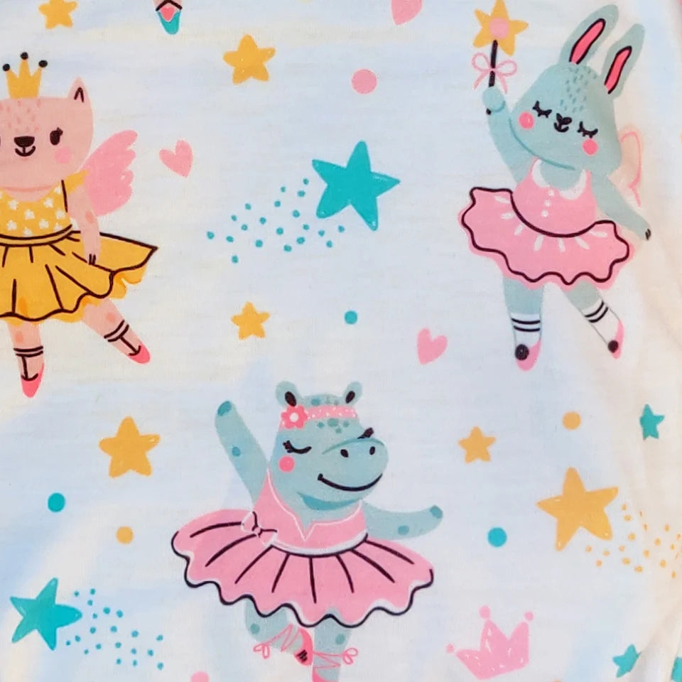Pink dancing ballet bunny Waterproof Adult Baby Traning - set overview