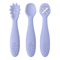 3PCS Cute Baby Learning Spoons Utensils Set Newborn