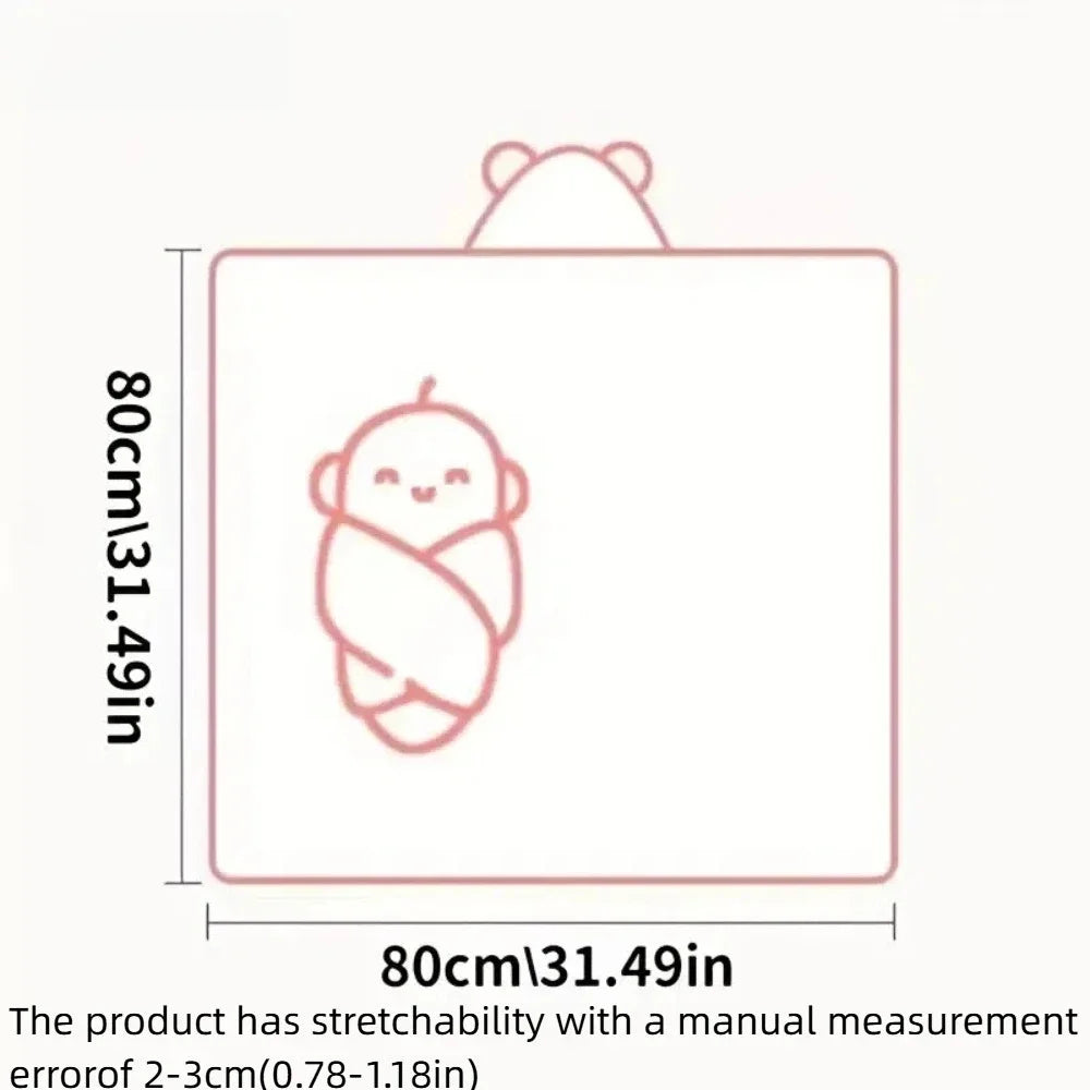 Hot Selling New Animal Hooded Baby Bath Towel Soft Cap - size reference