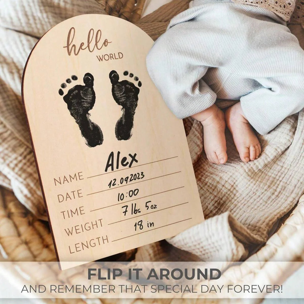 Cute Solid Wood Ultrasound Photo Frame Pregnancy - set overview