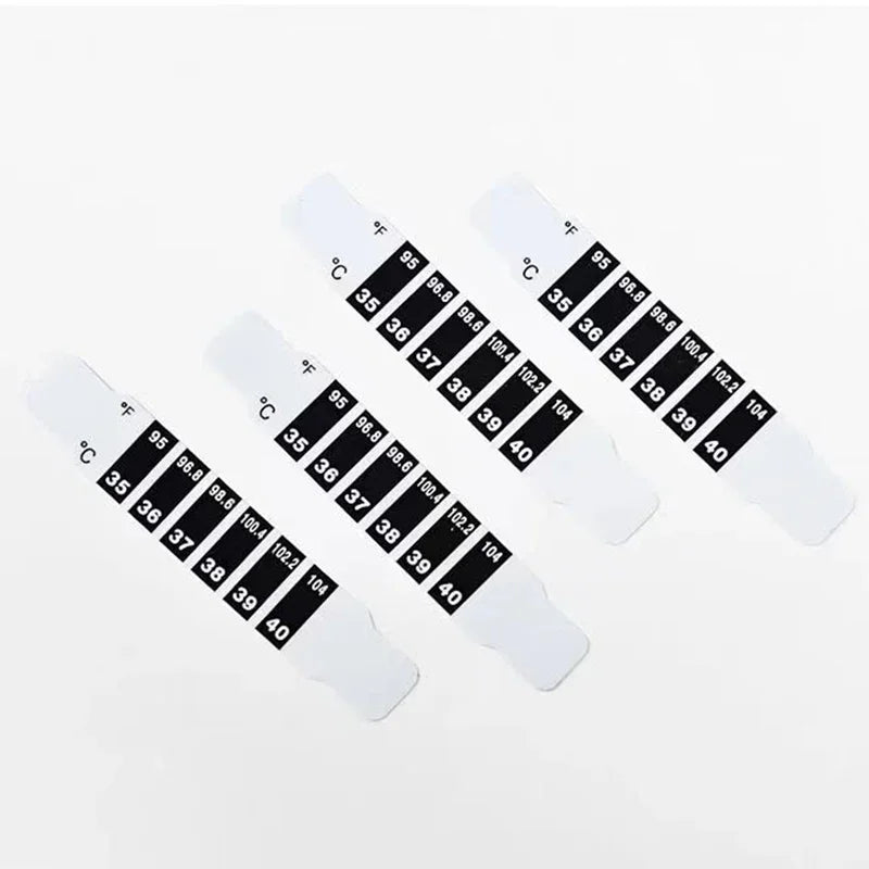 10 20Pcs Forehead Head Strip Thermometer Water Milk