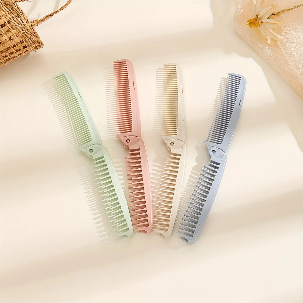 4 portable folding combs - side angle