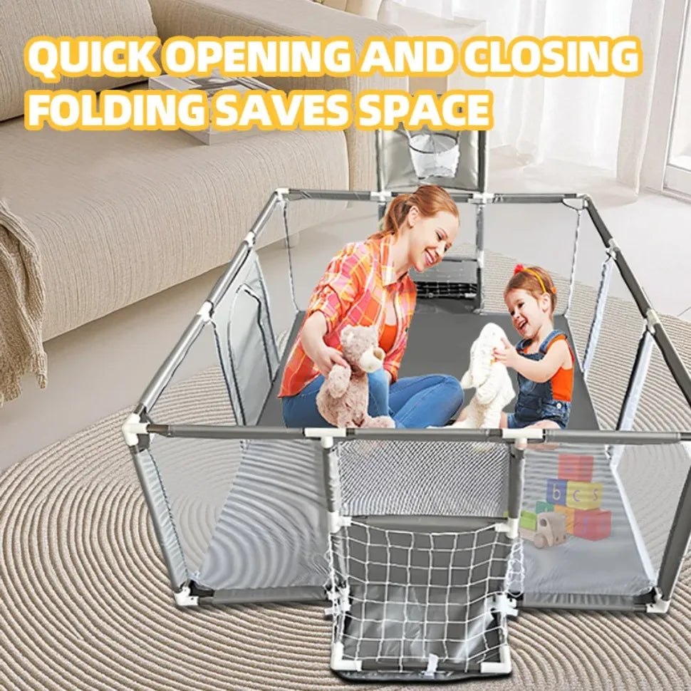 IMBABY Playpen 0-6Y Large Safety Play Yard Indoor