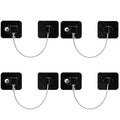 2 4 6Pcs Fridge Cabinet Locks Kids Keys Self Adhesive