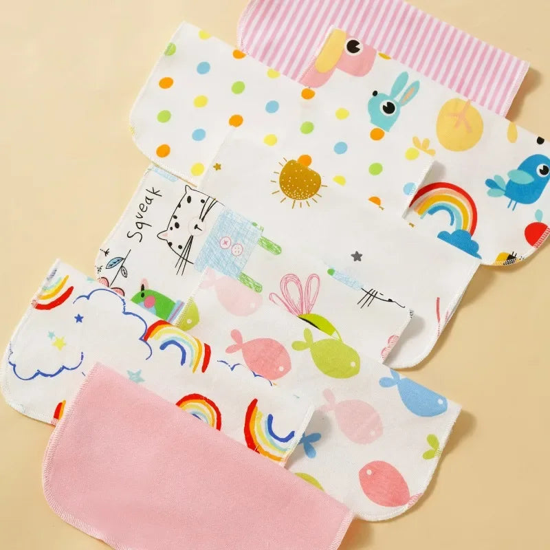 5 8 Pcs Cotton Newborn Baby Towels Set Saliva Towel - feature close-up