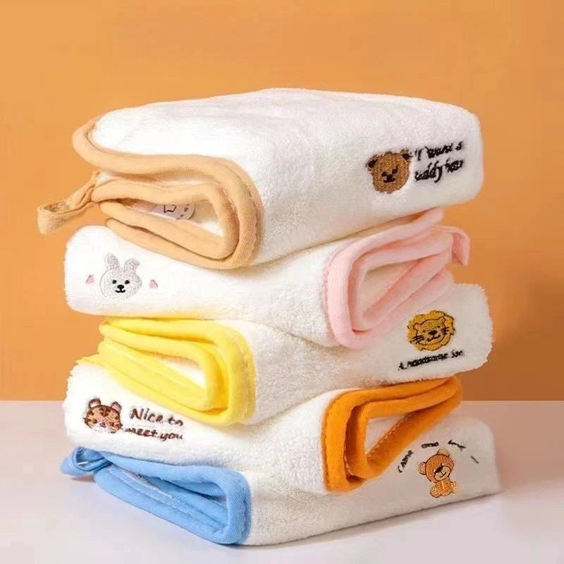 5pcs Baby Face Towels - size reference