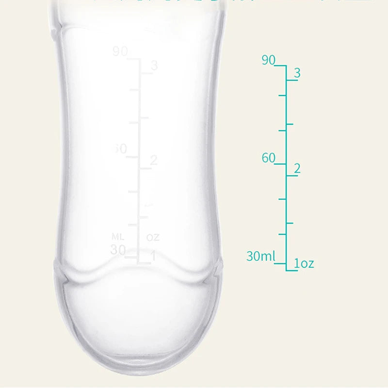 Squeezing Feeding Bottle Silicone Newborn Baby Training