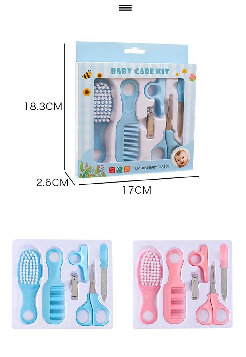 6pcs Baby Care Set Hair Comb Grooming Brush Set Nail