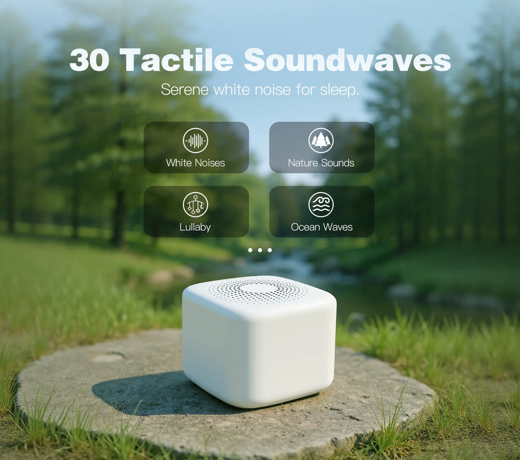 Portable Baby White Noise Machine with Cry Detection - side angle