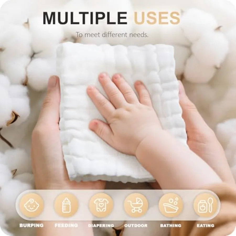 Baby Washcloths 6 Packs - packaging view